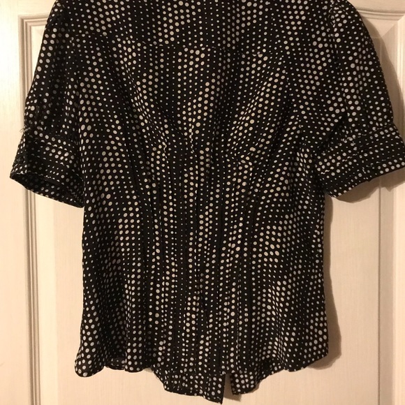 Black & white polka dots top from Bebe in size S. - Picture 5 of 6